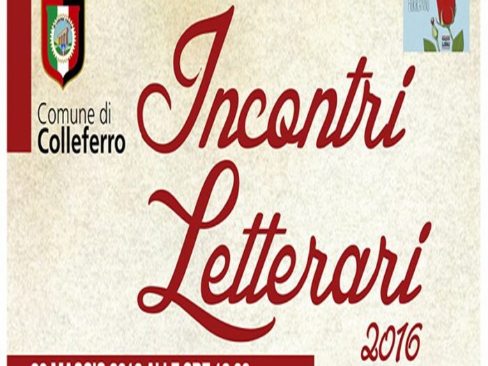 Colleferro, Incontri Letterari luglio 2016: due nuovi appuntamenti l'8 e il 22