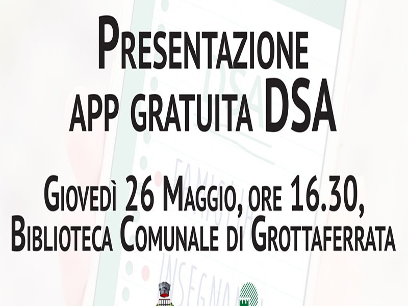 Grottaferrata, presentata App dedicata ai Disturbi Specifici dell’Apprendimento