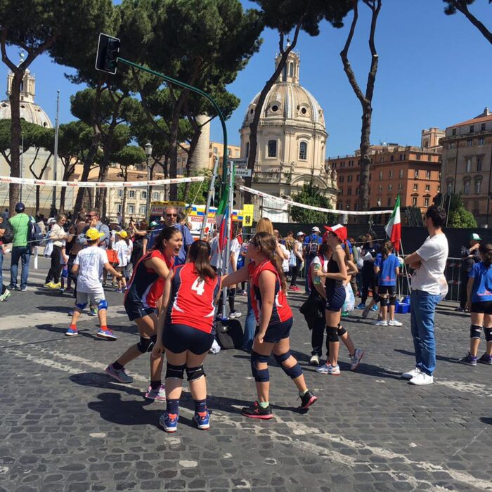 Roma, la Polisportiva Borghesiana al memorial Favaretto ai Fori Imperiali