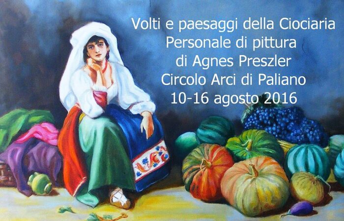 Paliano, Mostra di Agnes Preszler "Volti e paesaggi della Ciociaria" in occasione del Palio dell'Assunta