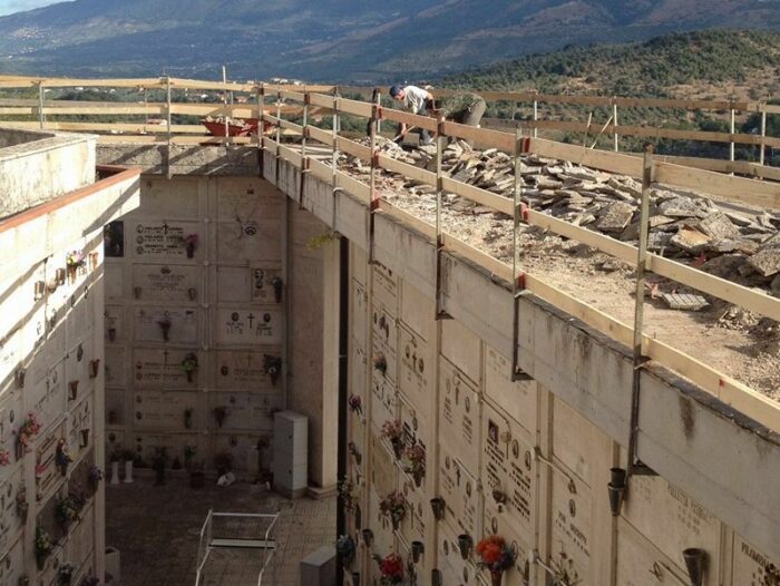 Anagni messa in sicurezza loculi cimitero