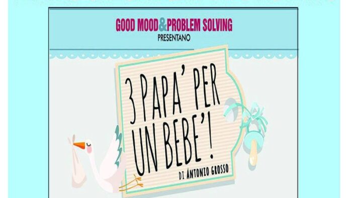 San Vito Romano, 3 papà per un bebè il 23 ottobre al Teatro Caesar