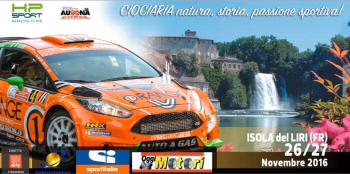 3° Rally della Ciociaria 2016, giovedì 24 novembre la presentazione