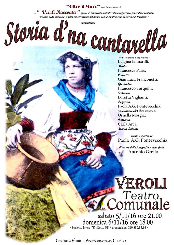 La compagnia teatrale Veroli Racconta in scena con "Storia de 'na cantarella"