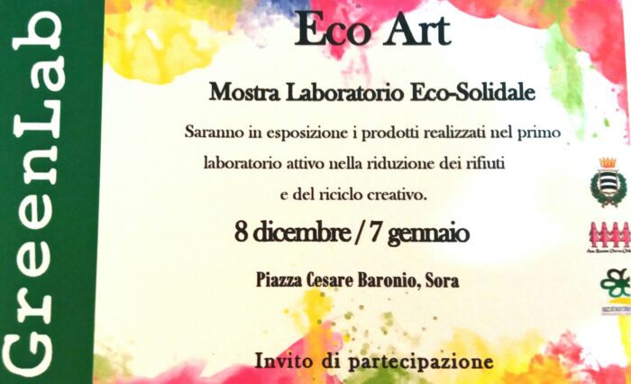 Sora, Natale 2016: GreenLab espone i prodotti del laboratorio di riciclo creativo