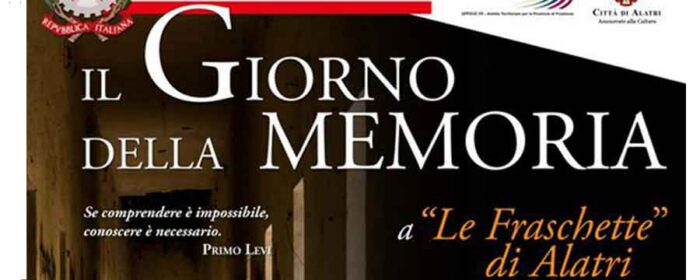 Alatri, 27 gennaio: Celebrazione della "Giornata della Memoria",