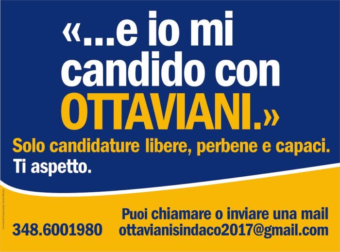 Frosinone, candidature libere per la campagna del Sindaco Ottaviani