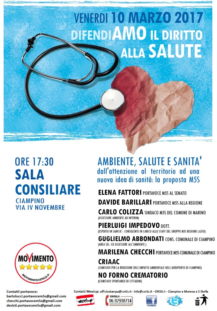 ciampino m5s salute