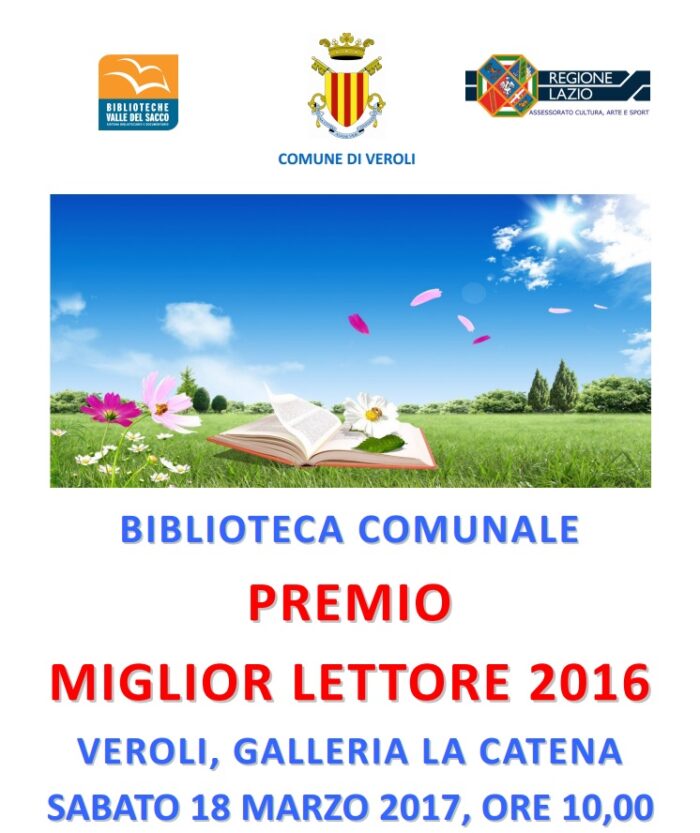 veroli biblioteca premio miglior lettore