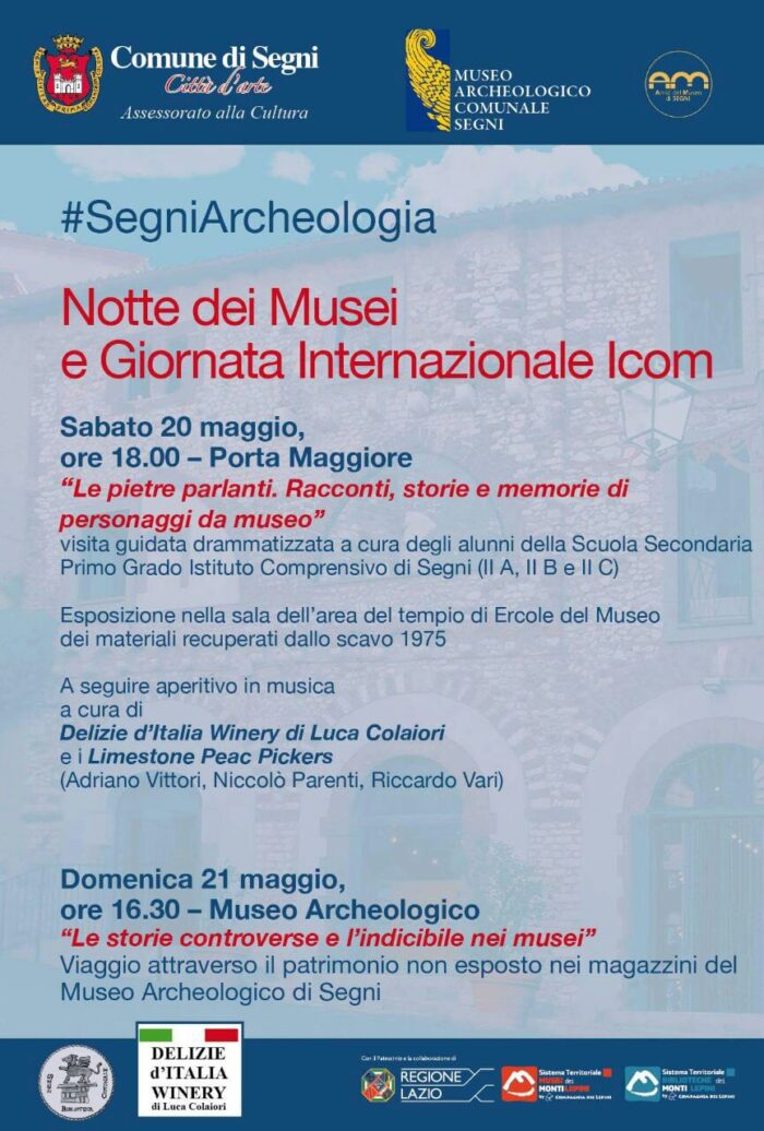 Notte dei Musei, anche il museo di Segni partecipa: il programma