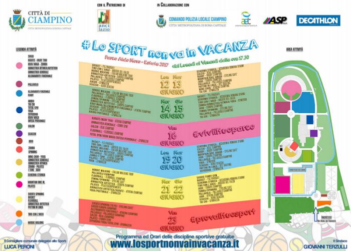 ciampino lo sport non va in vacanza