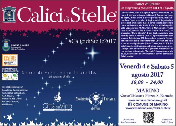 marino calici sotto le stelle 2017