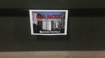 Tor Bella Monaca, l'iniziativa anti racket di Azione Frontale Roma