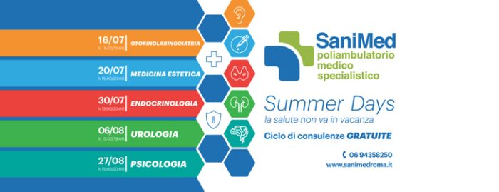 Summer Days di Sanimed: Open Day gratuiti al CC Casilino di Roma