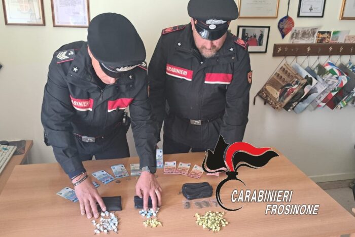 frosinone droga in auto arrestati