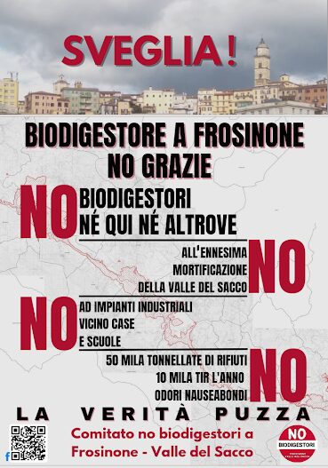 Contro il biodigestore vincono i cittadini della Valle del Sacco