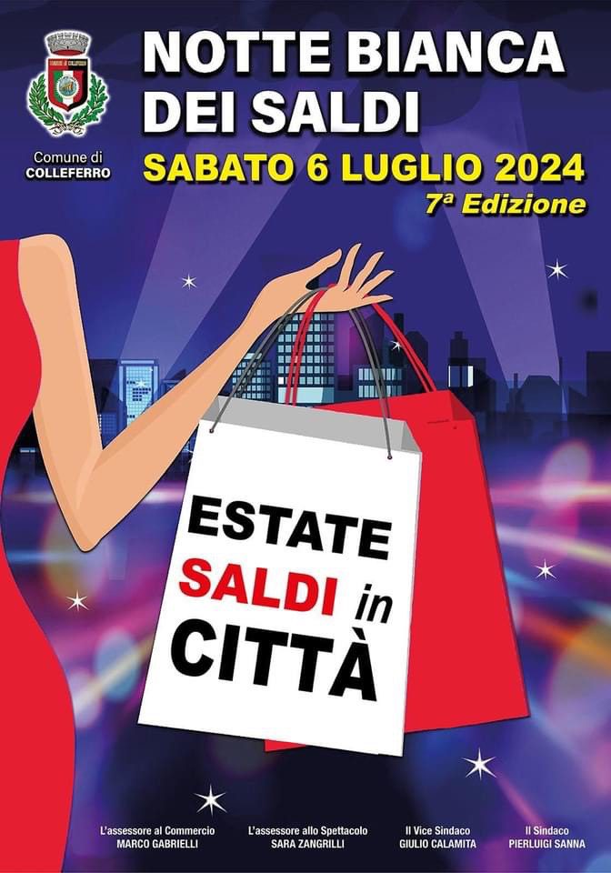 Notte bianca dei saldi a Colleferro: i dettagli