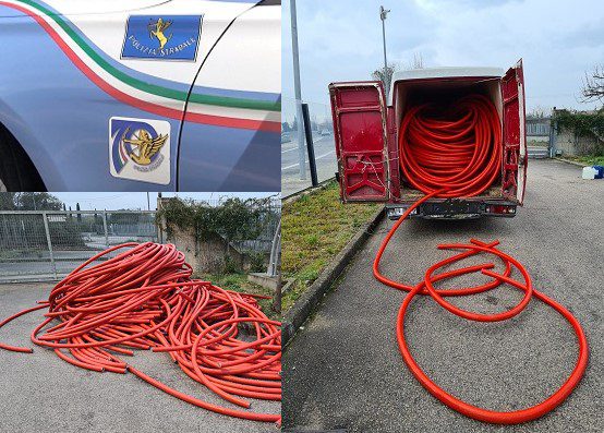 Rubano oltre 5mila chili di rame dalla stazione di Campoleone: fermati dalla Stradale di Cassino